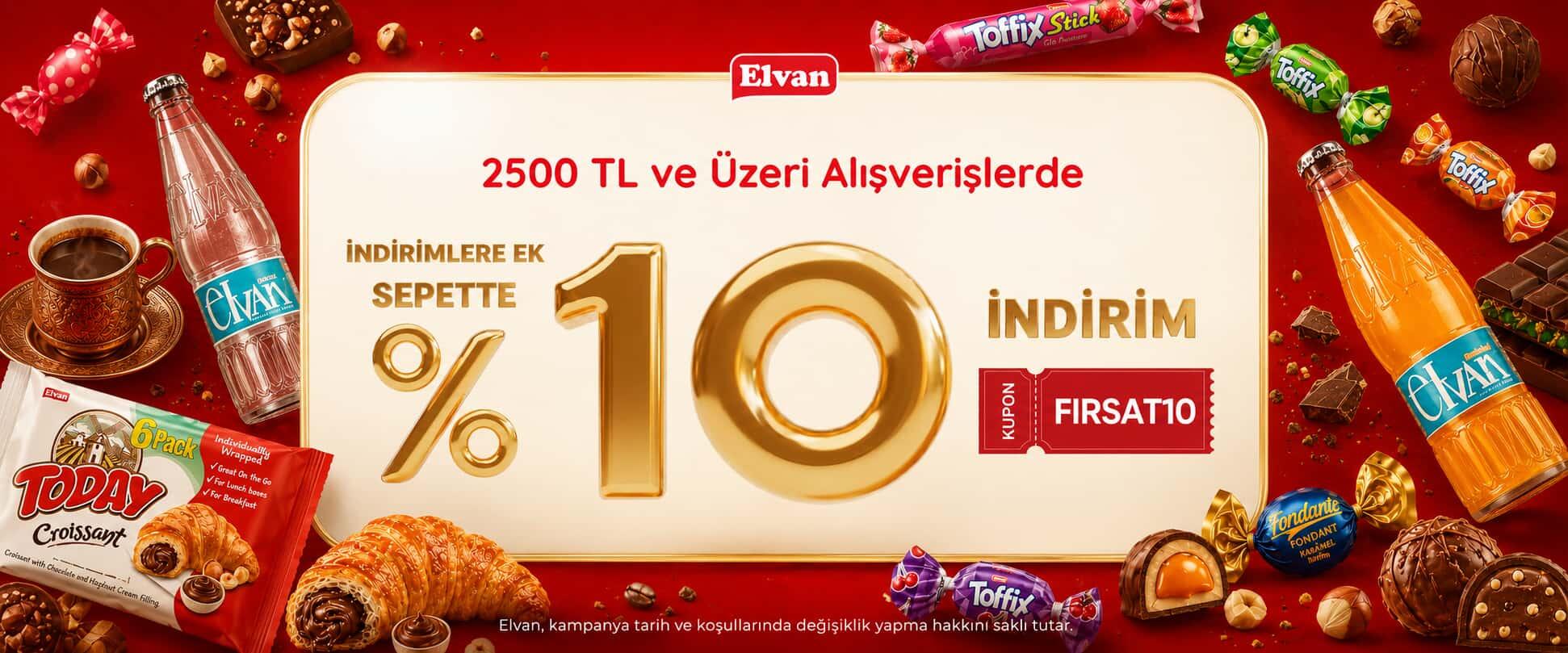 2500 TL Üzeri %10 İndirim