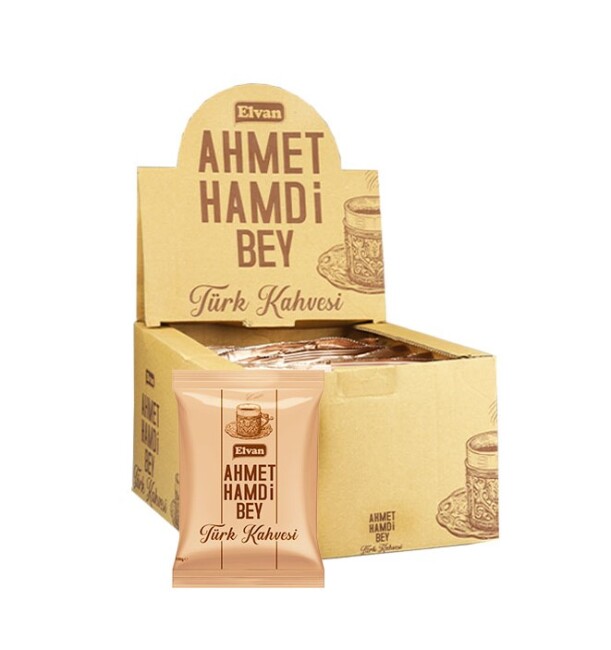 Ahmet Hamdi Bey Türk Kahvesi 100 Gr. 24 Adet (1 Kutu) - ELVAN