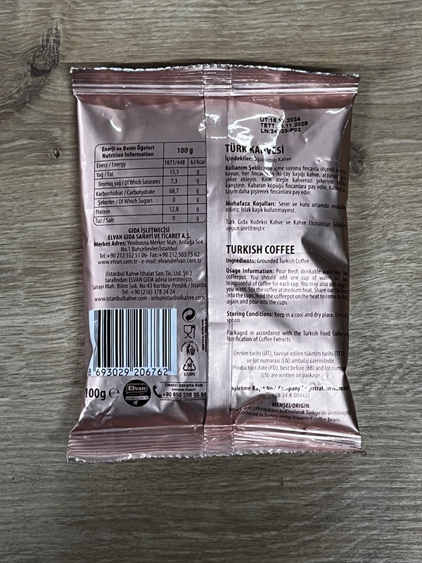 Ahmet Hamdi Bey Türk Kahvesi 100 Gr. 24 Adet (1 Kutu) - 4