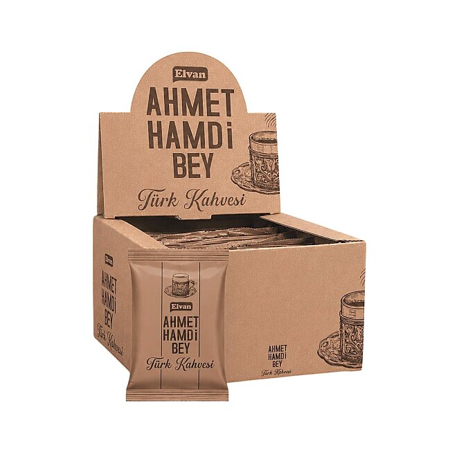 Ahmet Hamdi Bey Türk Kahvesi 100 Gr. 24 Adet (1 Kutu) - Elvan