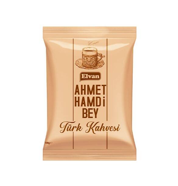 Ahmet Hamdi Bey Turkish Coffee 100 Gr. 24 Pieces (1 Box) - 2