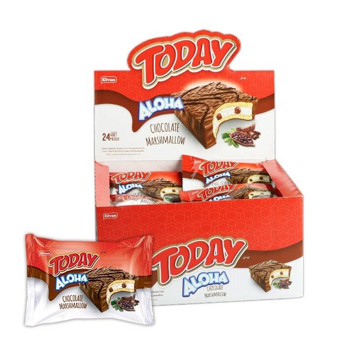 Aloha Çikolatalı Marshmallowlu 35 Gr. 24 Adet (1 Kutu) - 1
