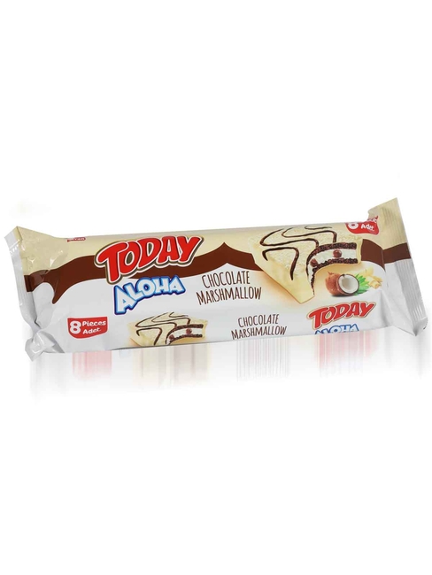 Aloha Mini Beyaz Çikolatalı Marshmallowlu 20 Gr. 8 Adet (1 Kutu) - Elvan