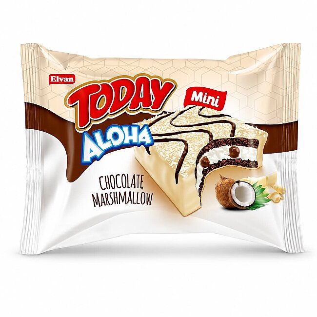 Aloha Mini Beyaz Çikolatalı Marshmallowlu 20 Gr. 24 Adet (1 Kutu) - 2