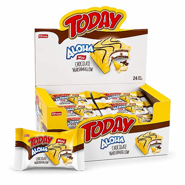 Aloha Mini Muzlu Marshmallowlu 20 Gr. 24 Adet (1 Kutu) - Today