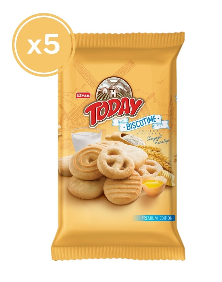 Biscotime Butter Cookies 250 Grams (5 Pieces) - 1