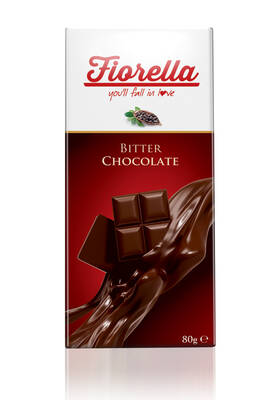 Fiorella Bitter Çikolata Tablet 80 Gr. 10'lu (1 Kutu)