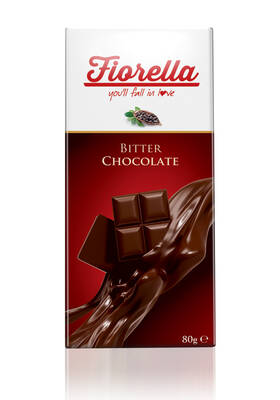 Fiorella Bitter Çikolata Tablet 80 Gr. 10'lu (1 Kutu) - 2