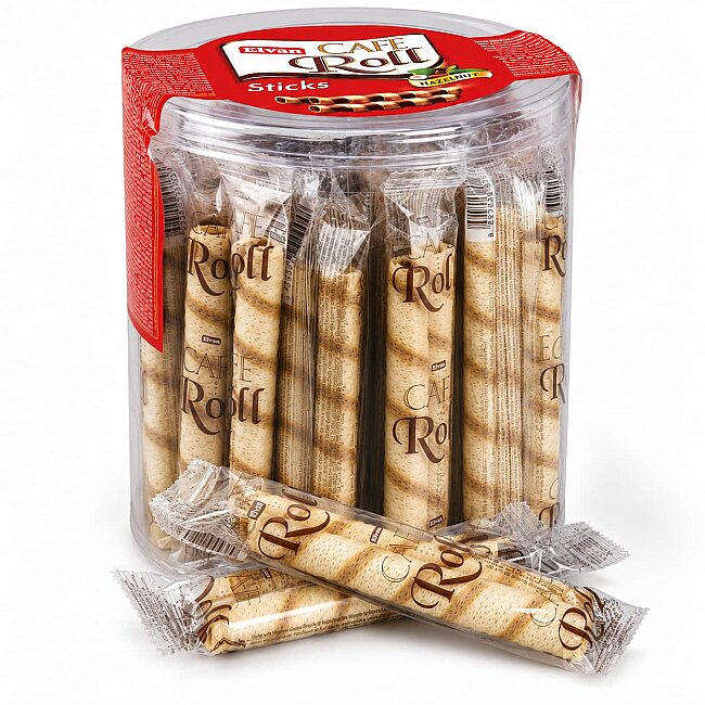Caferoll Fındıklı 10 Gr. 25 adet (1 Silindir Kutu) - 1