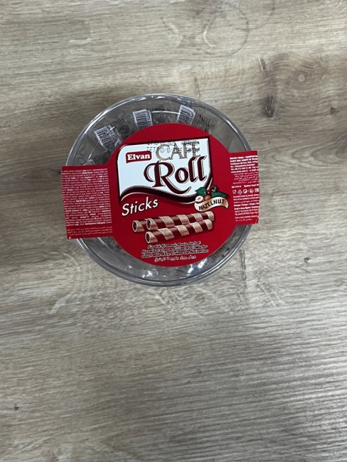 Caferoll Hazelnut 10 Gr. 25 pieces (1 Cylinder Box) - 5