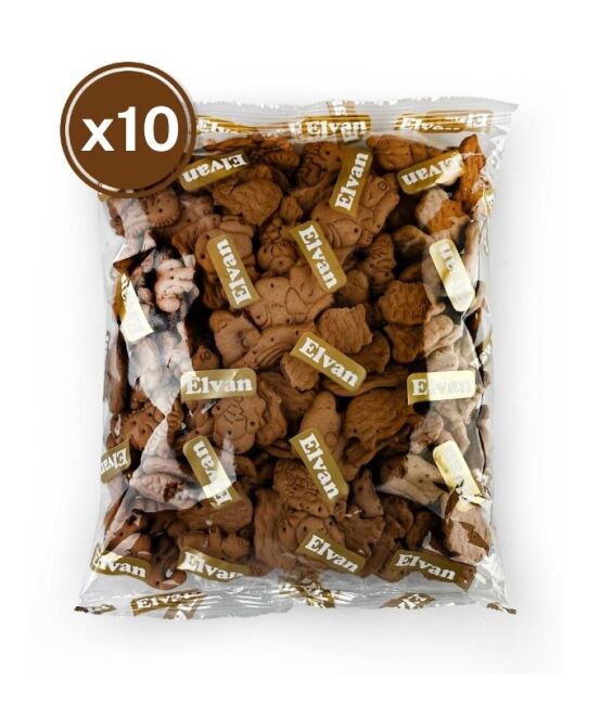 Chipsy Animal Figured Cocoa Biscuits 200 Grams 10 Pieces (1 Box) - 1