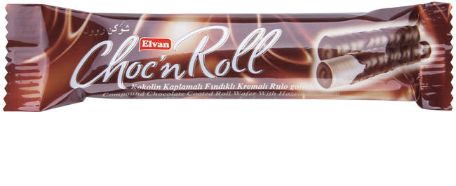 Choc N Roll Kakao Kaplamalı Fındık Kremalı Roll Gofret 18 Gr. 24 Adet (1 Kutu) - Thumbnail