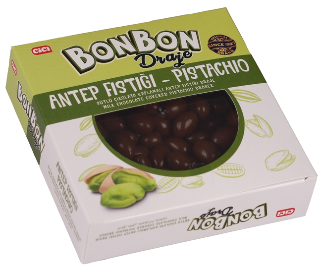 CİCİ - Cici Bonbon Antep Fıstıklı Draje 120 Gr. (1 Paket)