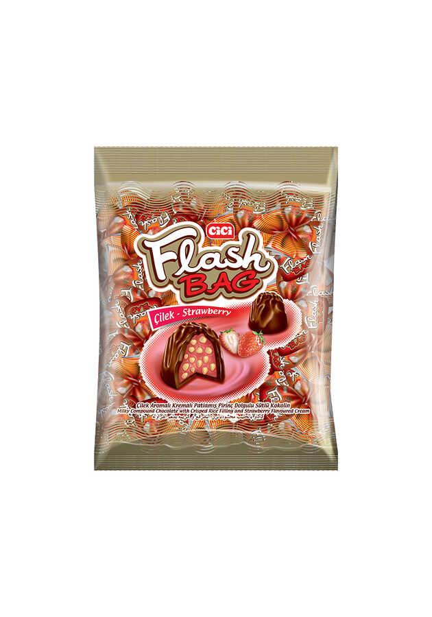 Cici Flash Bag Çilekli 1000 Gr. (1 Poşet) CİCİ, Diğer Çikolata CİCİ