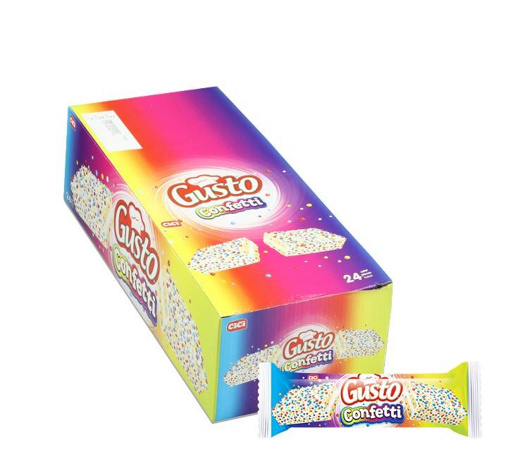 Cici Gusto Confetti Cake 40 Gr. 24 Pieces (1 Pack) - 3