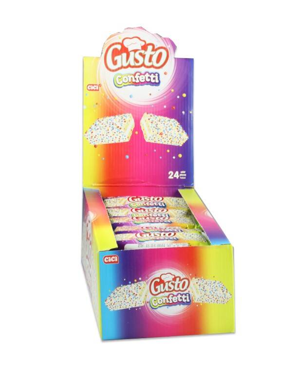 Cici Gusto Confetti Cake 40 Gr. 24 Pieces (1 Pack) - 5