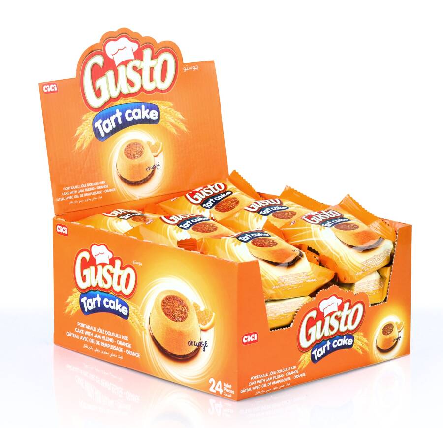 Gusto Tart Kek Portakal Jöleli 45 Gr. 24 Adet (1 Kutu) - 5