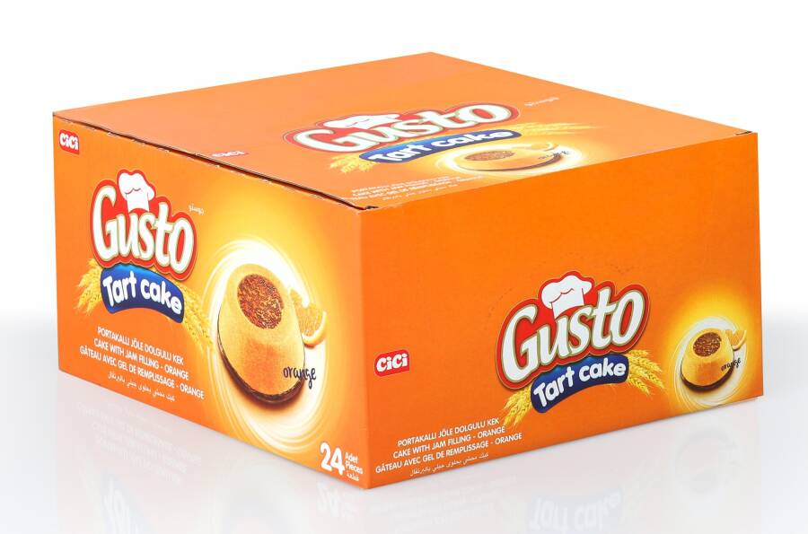 Gusto Tart Kek Portakal Jöleli 45 Gr. 24 Adet (1 Kutu) - 4