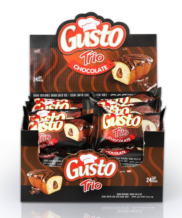 Cici Gusto Trio Çikolatalı 45Gr.24 Adet (1 Kutu) - 3