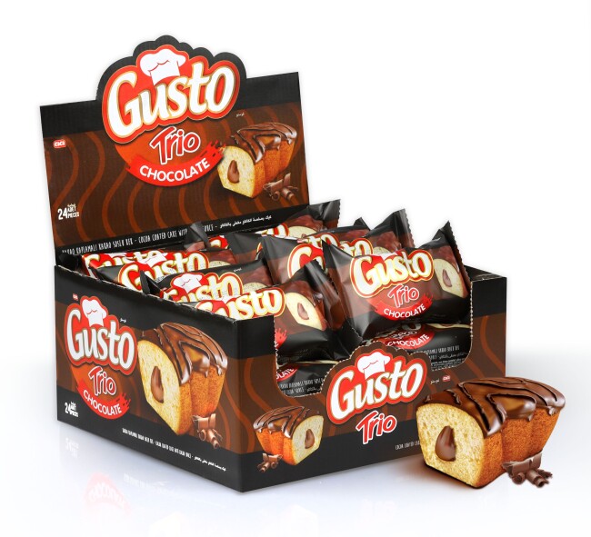 Cici Gusto Trio Çikolatalı 45Gr.24 Adet (1 Kutu) - Cici