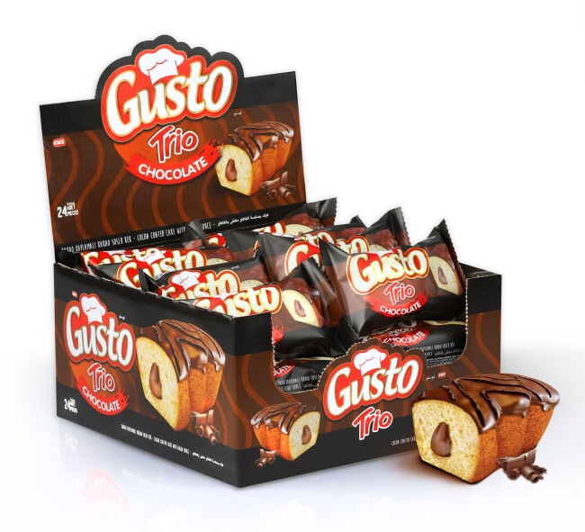 Cici Gusto Trio Çikolatalı 40Gr.24 Adet (1 Kutu) - 1