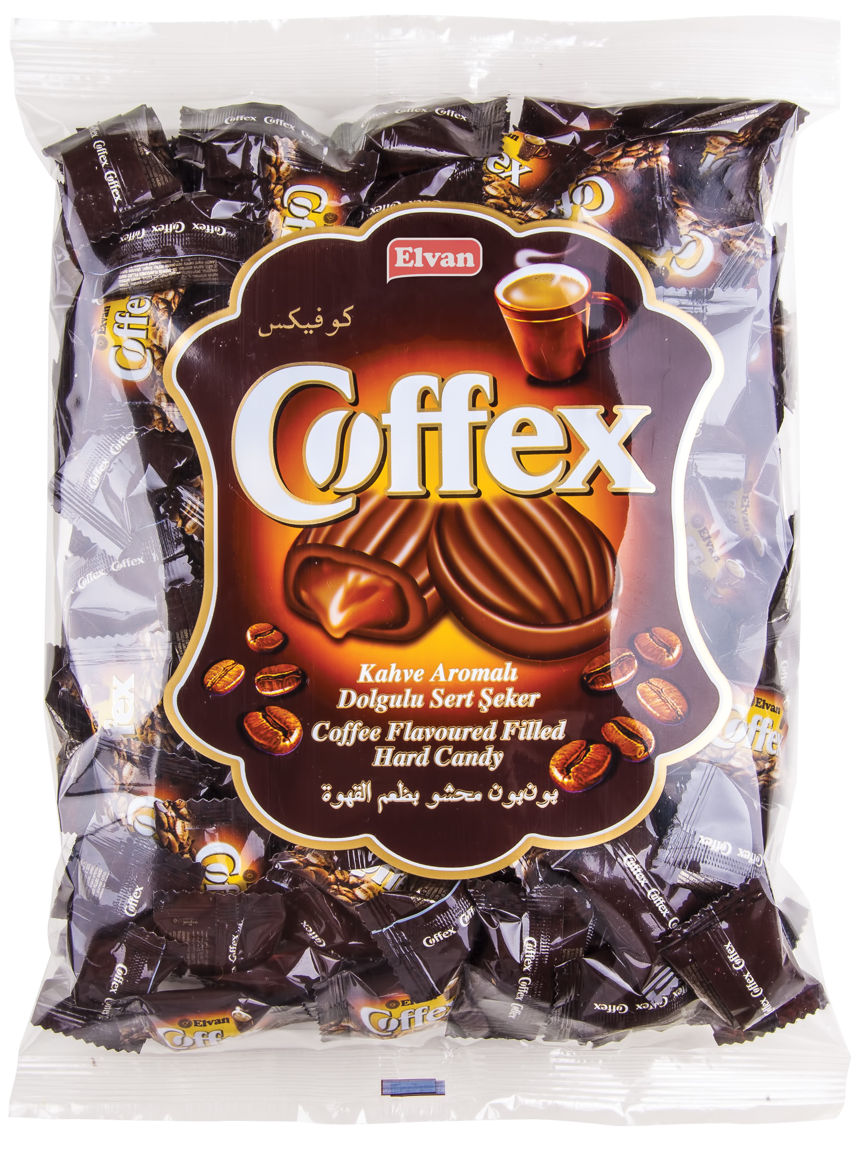 Coffex Kahveli Şeker 1000 Gr. Poşet 8 Adet (1 Koli)