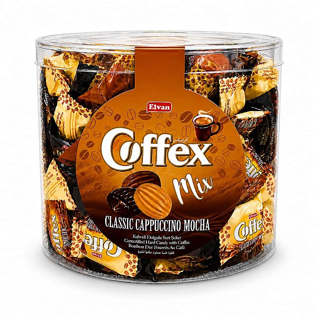 Coffex Mix (Kahve-Cappuccino-Mocha) 1000 Gr. (1 Silindir Kutu) - Coffex