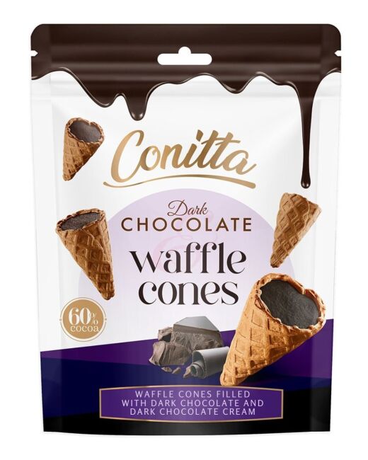 Conitta Bitter Çikolatalı Gofret 80 Gr. (1 Paket) - 1