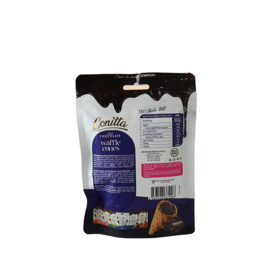 Conitta Bitter Çikolatalı Gofret 80 Gr. (1 Paket) - 2