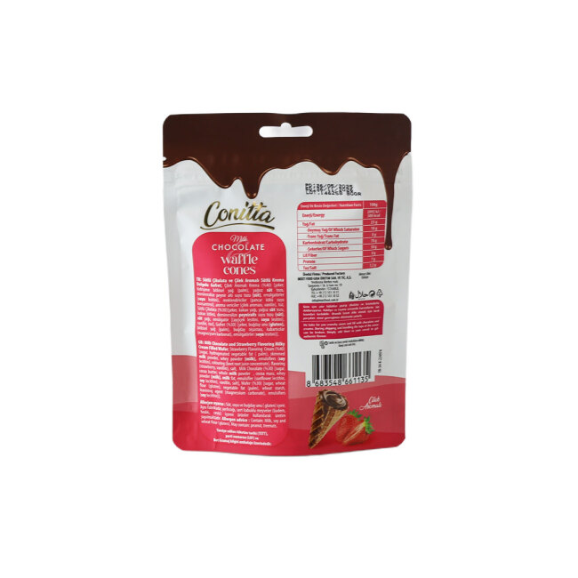 Conitta Çilek Aromalı ve Sütlü Çikolatalı Gofret 80 Gr. (1 Paket) - 2