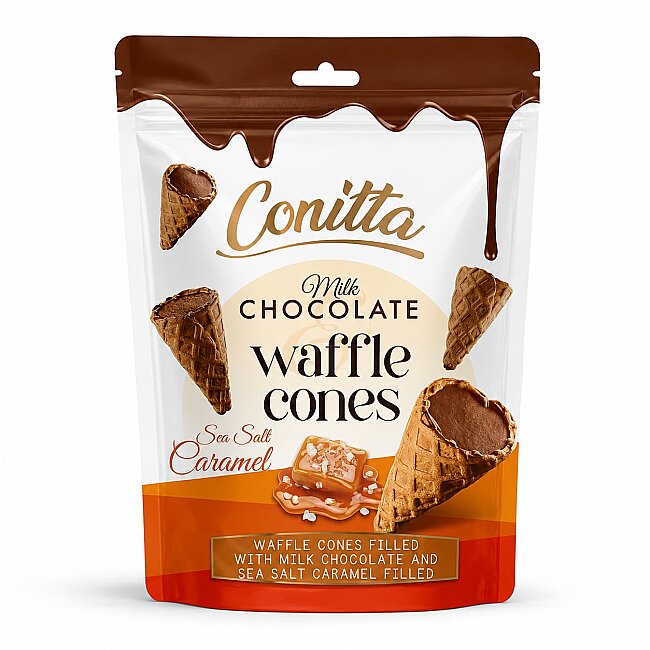 Conitta Deniz Tuzlu Karamel Dolgulu Gofret 80 Gr. (1 Paket) - Conitta