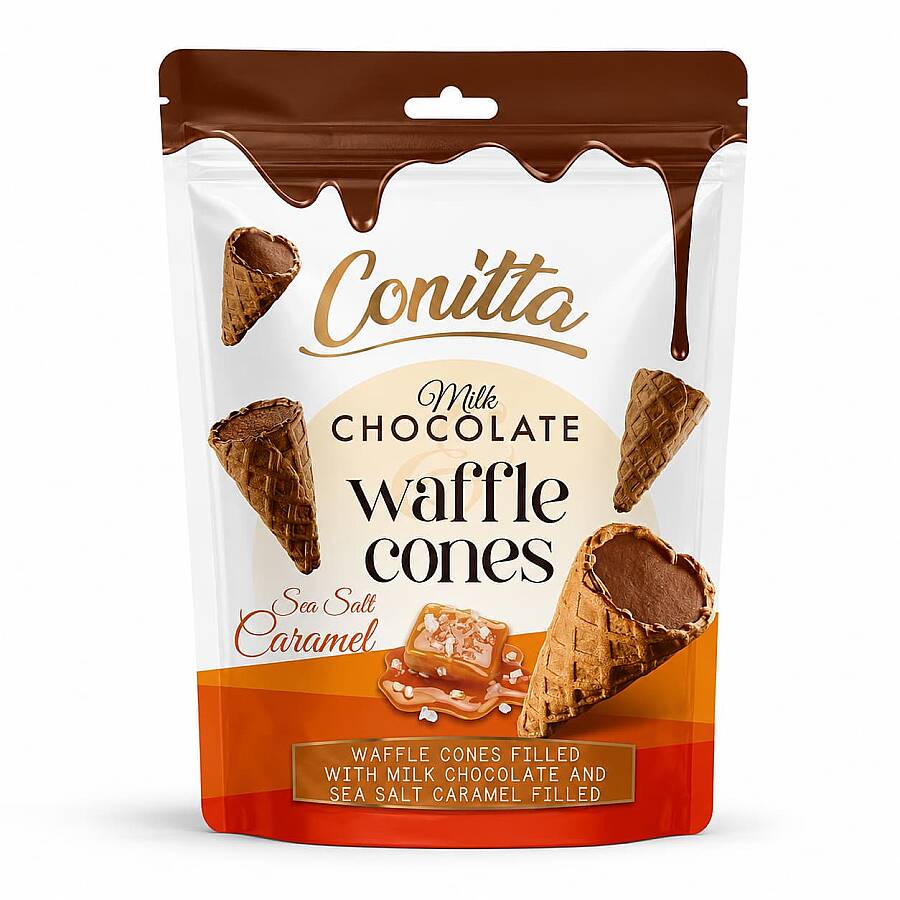 Conitta Deniz Tuzlu Karamel Dolgulu Gofret 80 Gr. (1 Paket) - 1