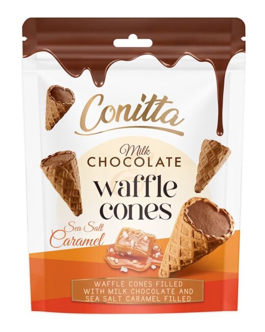 Conitta Deniz Tuzlu Karamel Dolgulu Gofret 80 Gr. (1 Paket) - Conitta