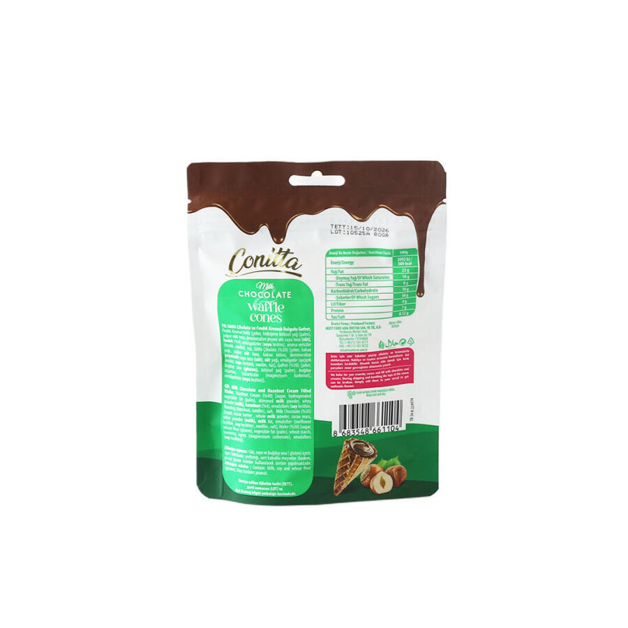 Conitta Fındık Kremalı ve Sütlü Çikolatalı Gofret 80 Gr. (1 Paket) - 2