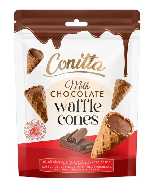 Conitta Sütlü Çikolatalı Gofret 80 Gr. (1 Paket) - Conitta