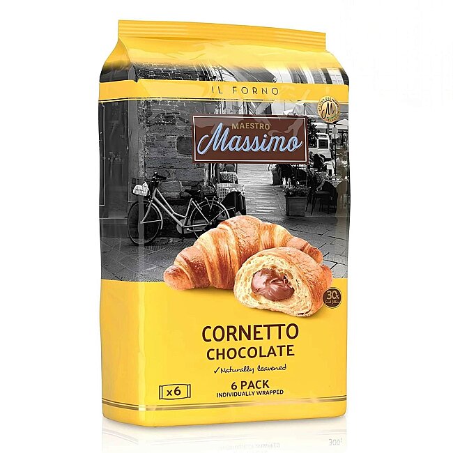 Cornetto Chocolate (Kruvasan Çikolatalı) 45 Gram 6 Adet (1 Kutu) - Maestro Massimo
