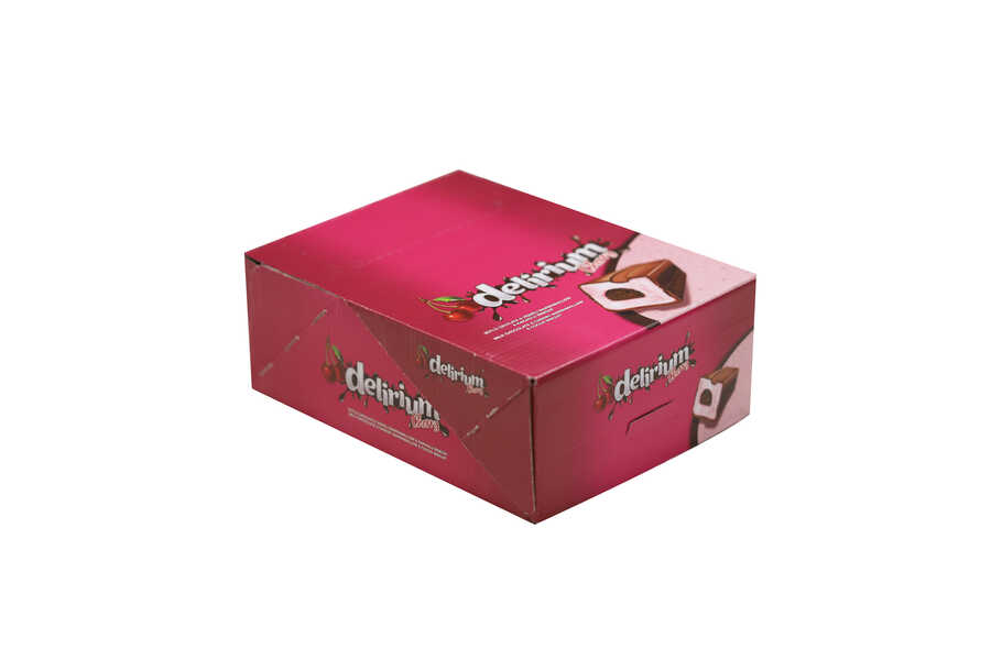 Delirium Sütlü Çikolatalı Marshmallowlu Vişneli Bar 28 Gr. 24 Adet (1