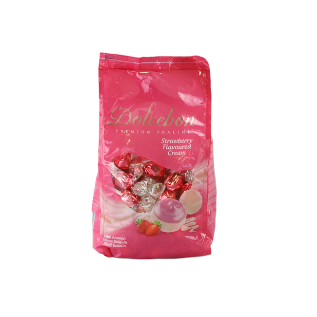 Dolcebon Çilek Aromalı Kremalı Praline 1000 Gr. (1 Paket) - 2