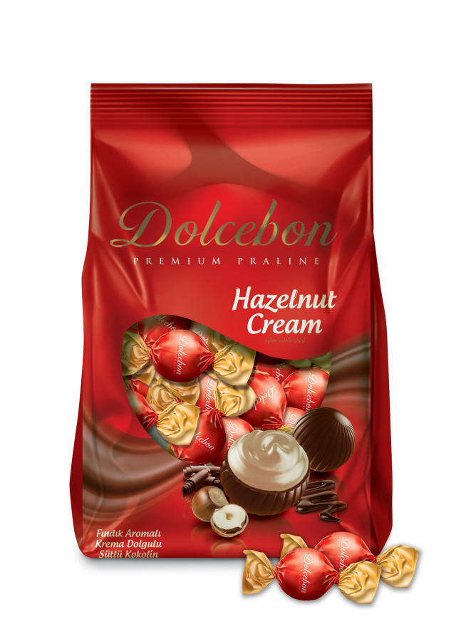 Dolcebon Fındık Aromalı Praline 1000 GRX8 (1 Koli)