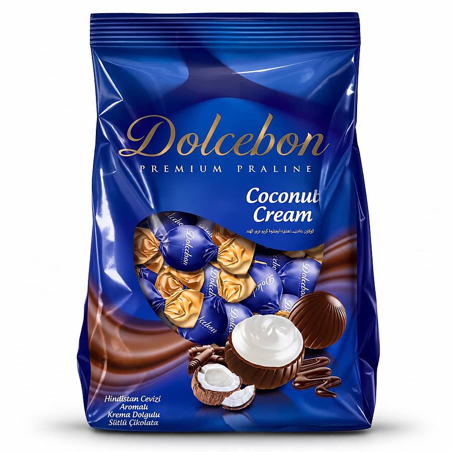 Dolcebon Hindistan Cevizi Aromalı Praline 1000 Gr. (1 Paket) - 2