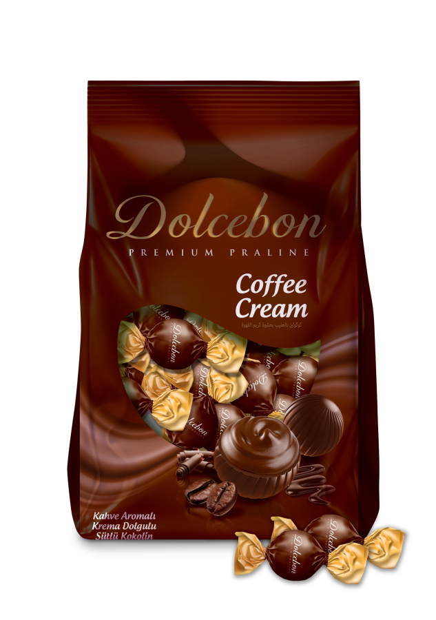 Dolcebon Kahve Aromalı Kremalı Sütlü Praline 1000 Gr. (1 Paket) - 1