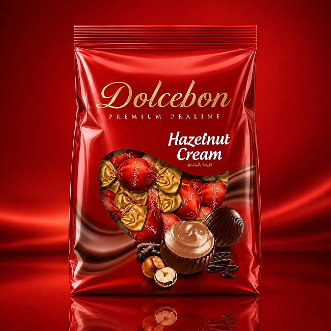 Dolcebon Premium Hazelnut Flavored Praline 1 kg (1 Pack) - 2