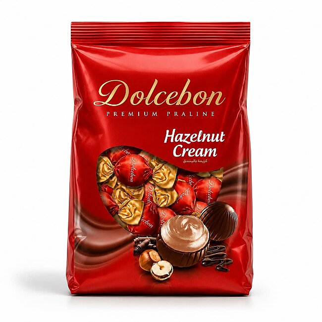 Dolcebon Premium Hazelnut Flavored Praline 1 kg (1 Pack) - DOLCEBON