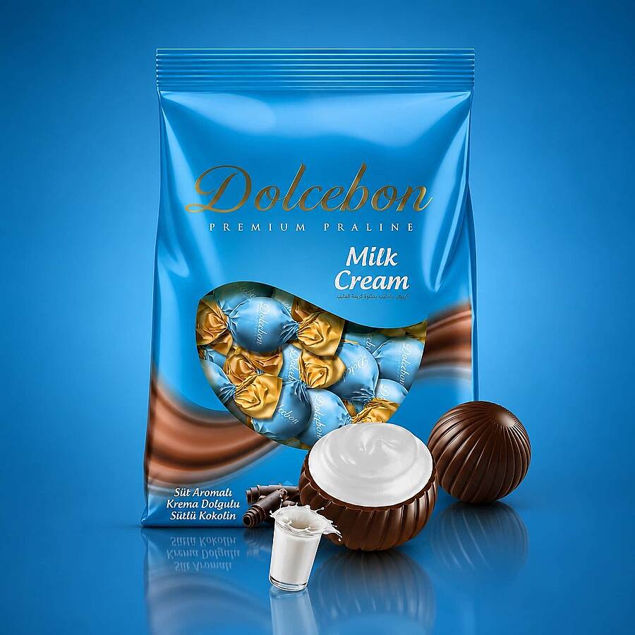 Dolcebon Premium Praline with Milk Flavored Filling 1000 Grams (1 Kilo) - 2