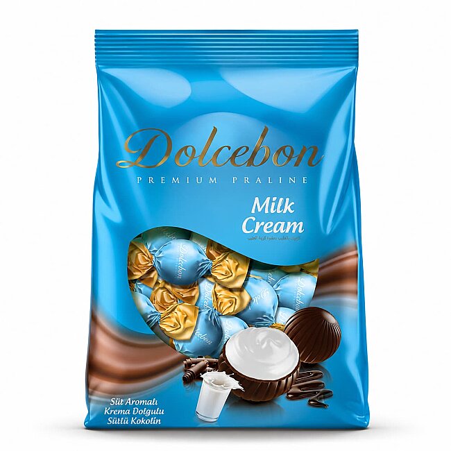 Dolcebon Premium Praline with Milk Flavored Filling 1000 Grams (1 Kilo) - DOLCEBON
