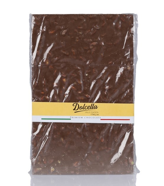 Dolcella Antep Fıstıklı Tablet Çikolata 500 Gr. (1 Paket) - Dolcella