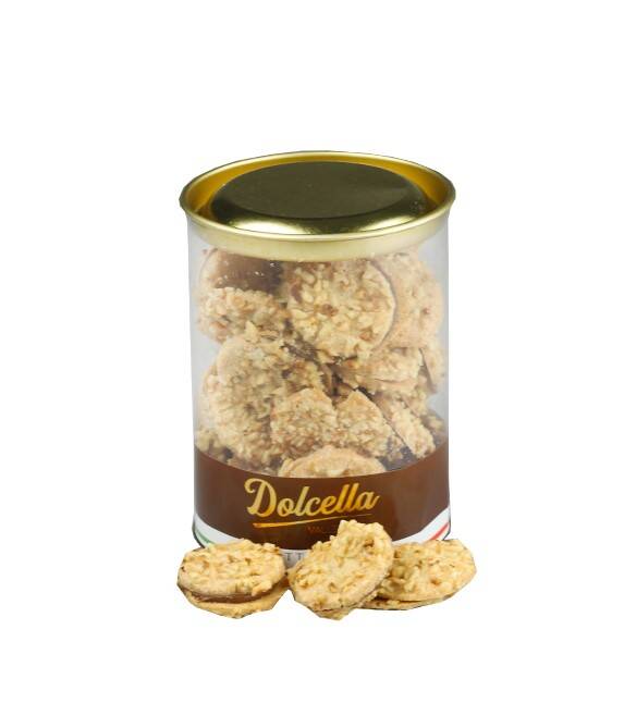 Dolcella Hazelnut Cream Biscuits 150 grams (1 Cylinder Box) - 1