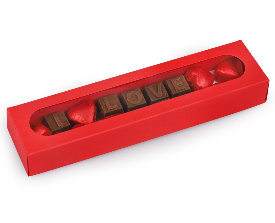 Dolcella Valentine's Day Red Box 200 Gram (1 Piece) - 3