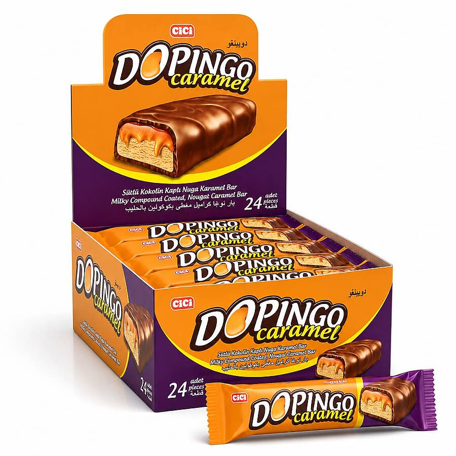 Dopingo Karamel 18gr. 24 Adet (1 Kutu) - 1