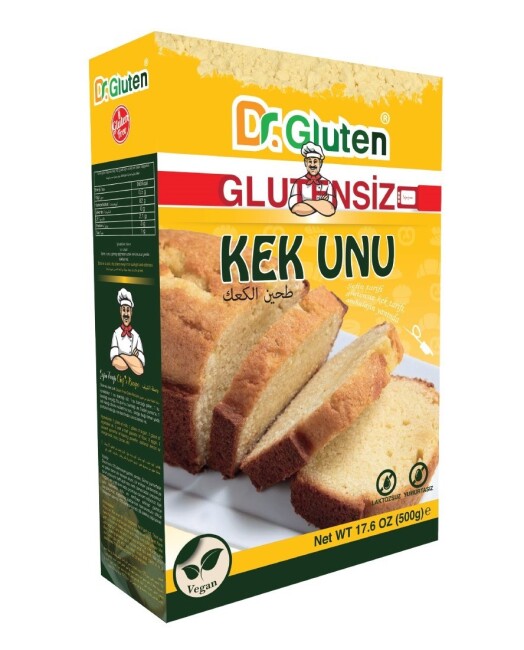 Glutensiz Kek Unu 500 Gram (1 Paket) - Dr.Gluten